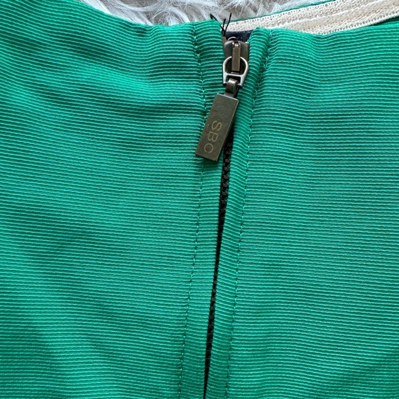 See By Chloe Ottoman Zipper Dress Green Sz 4 - Picture 10 of 13